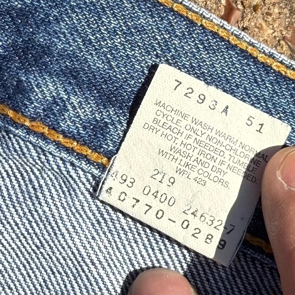 Levi's 570 Student Baggy Fit Jeans Vintage - Picture 6 of 9